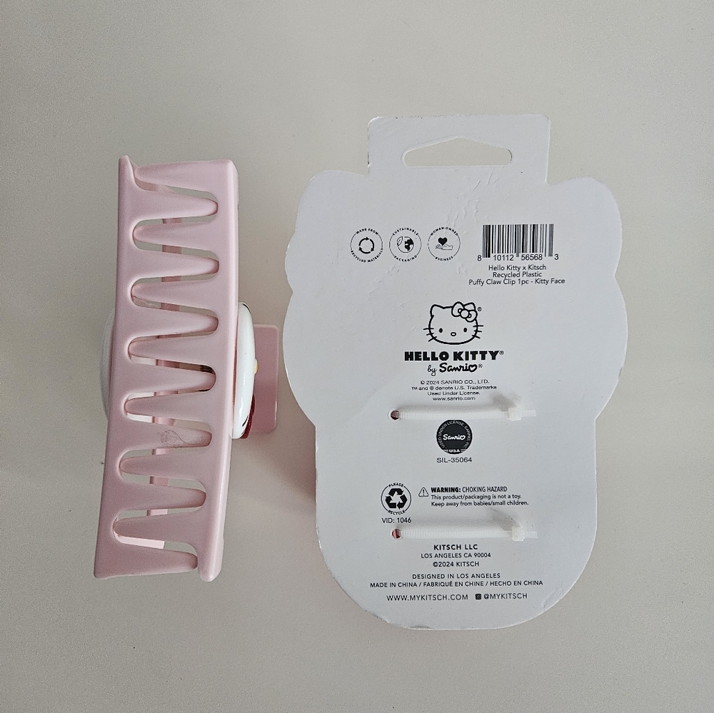 NWT HELLO KITTY x KITSCH Hair Clips/Claws | Set of 2 - Picture 6 of 6